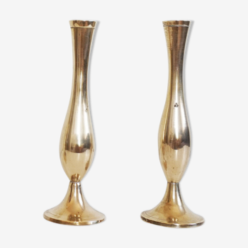 Pair of brass candlestick