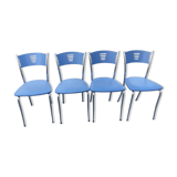 Chaises métal et chrome