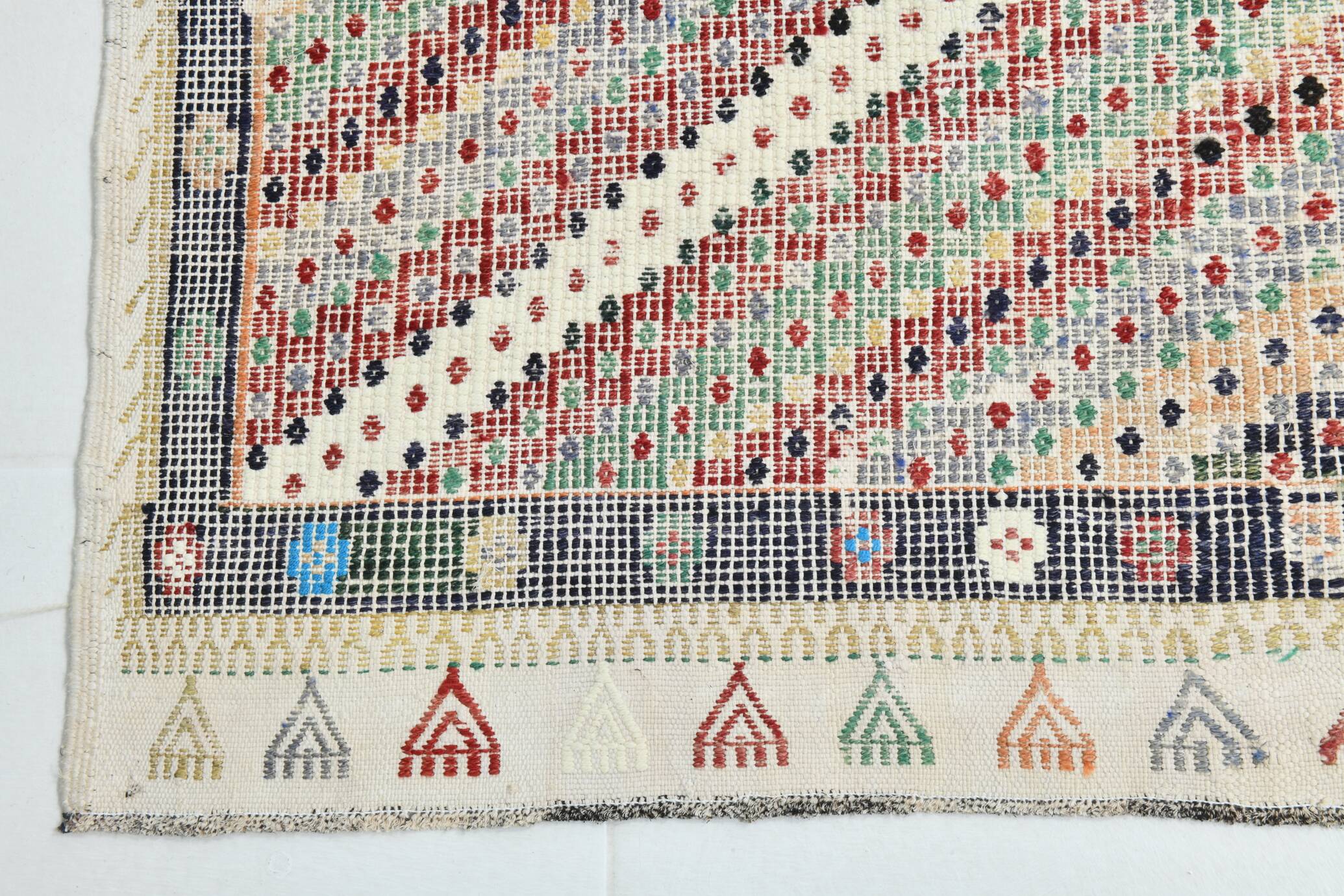 7x10 Handmade Wool Vintage Kilim Rug, 210x292Cm