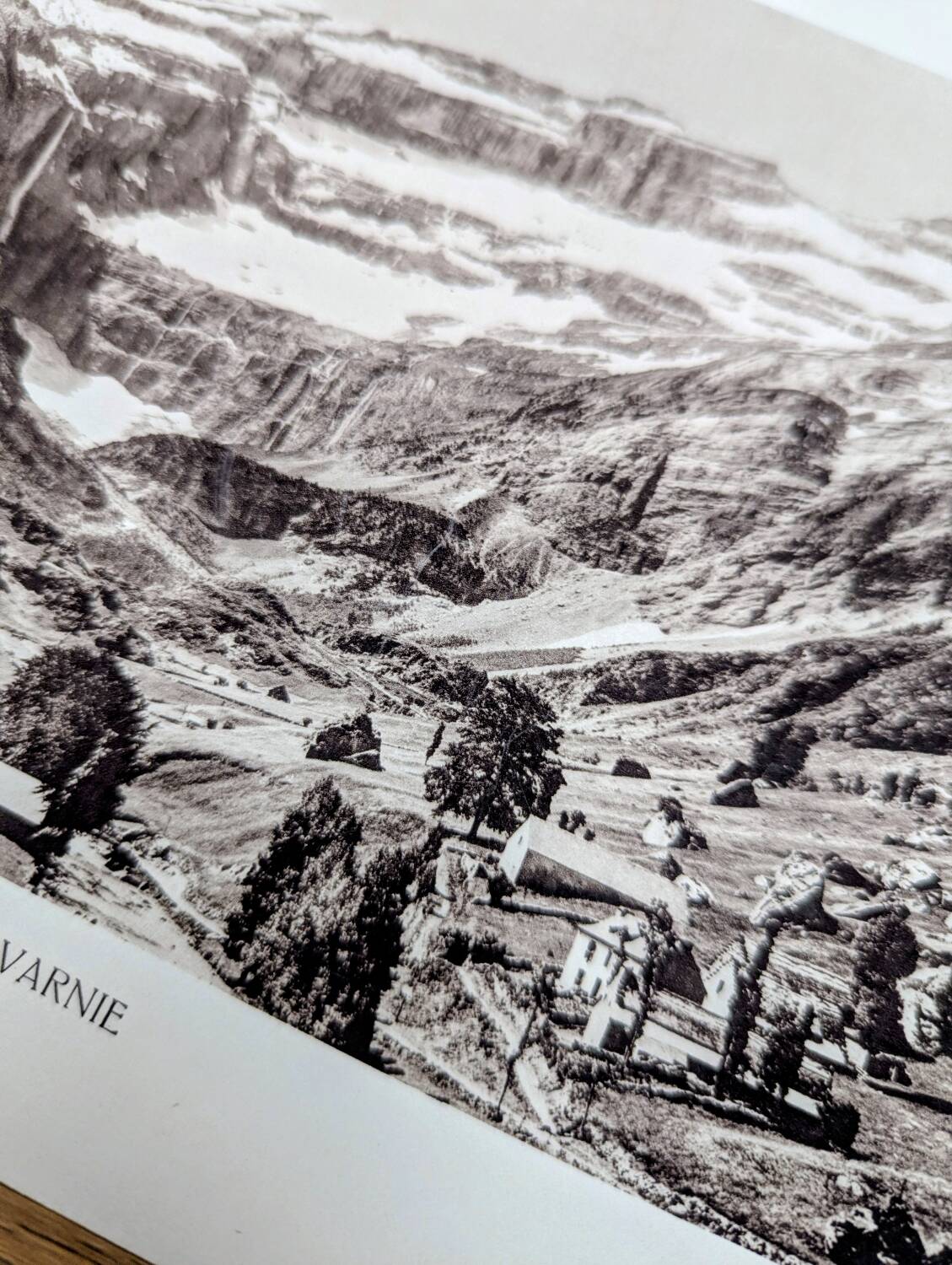 The circus of Gavarnie, Hautes-Pyrénées, photo print from 1937.