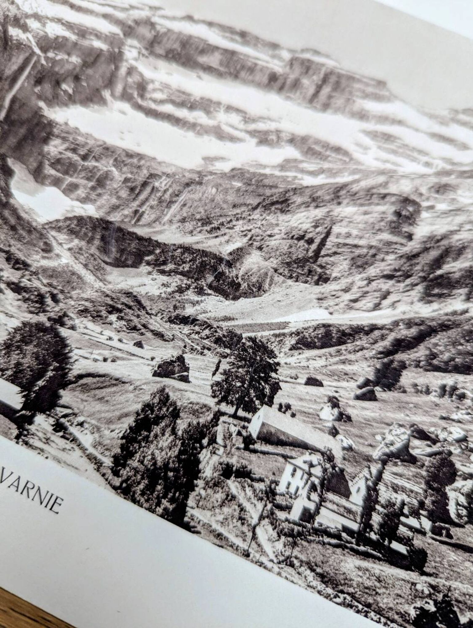 The Gavarnie Circus, Hautes-Pyrénées, photo print from 1937.