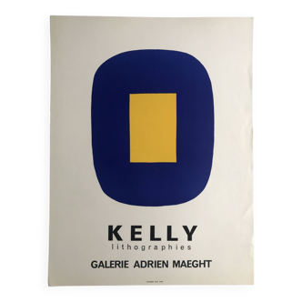 Ellsworth KELLY, Galerie Adrien Maeght, 1965. Affiche originale en lithographie