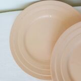 4 vintage Art Deco dessert plates 210689