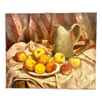 Still life with apples