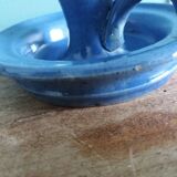 Stoneware candlesticks signed artisanal ceramics