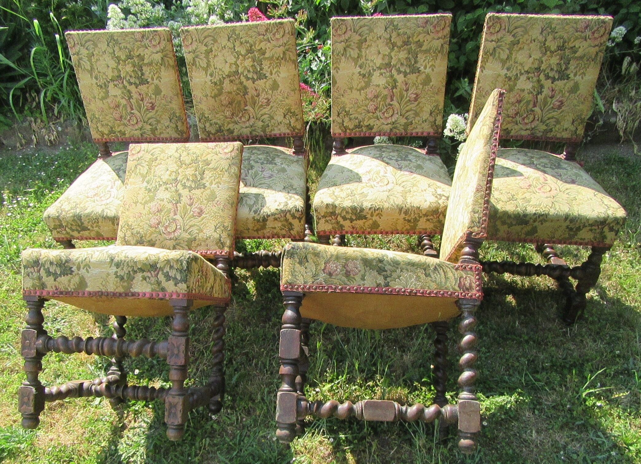 6 louis xiii style chairs