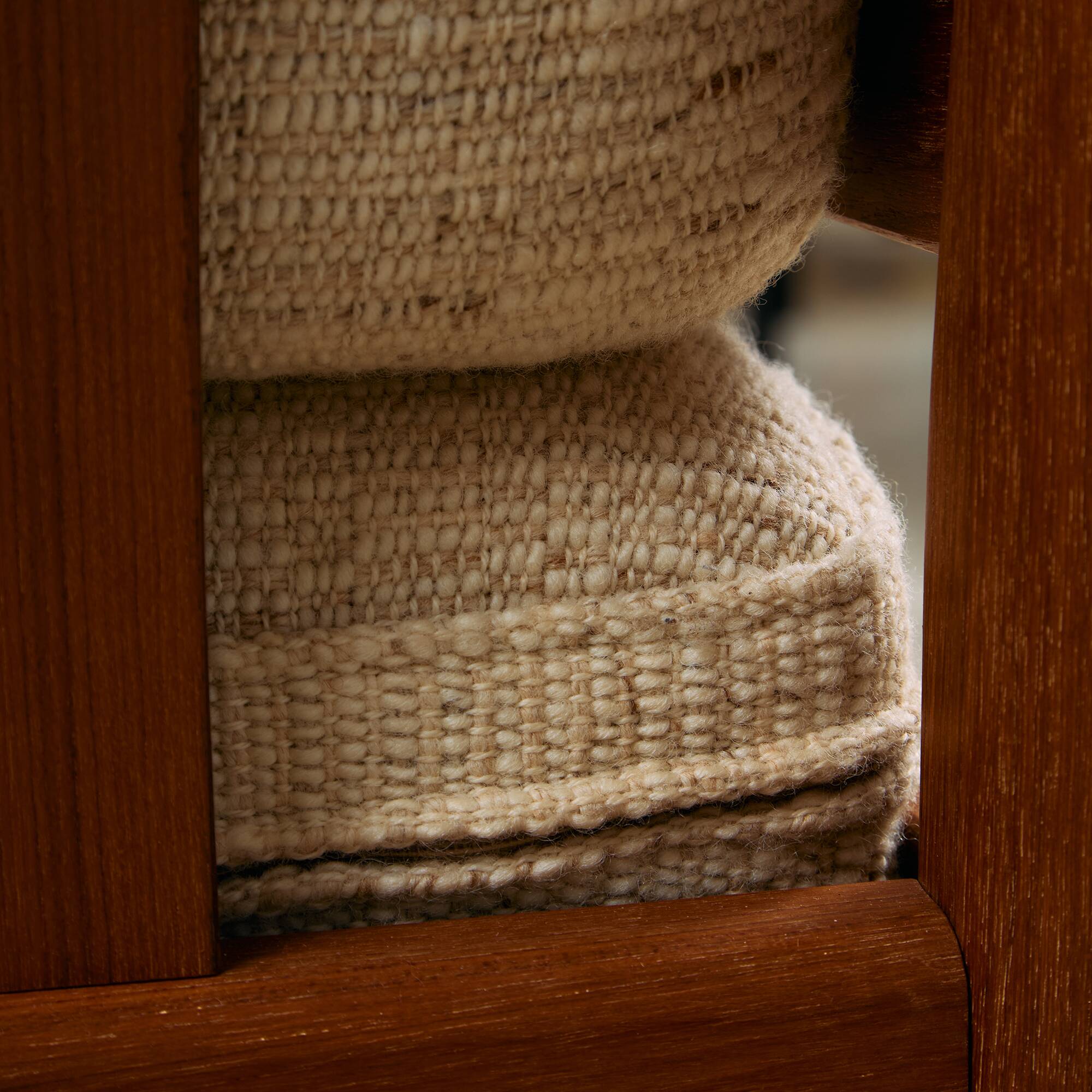 Dyrlund Three-Seater Sofa in Solid Teak