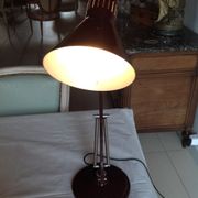 Vintage desk lamp, orientable, burgundy, 70s, brand AIRIMIA