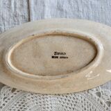 Antique oval ironstone dish – Somain – Sorbier model