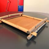 70's bamboo tray
