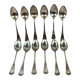 12 old spoons, Stark800 silver