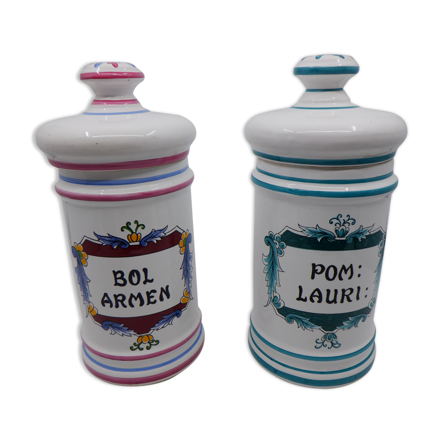 2 Cotoflex Pharmacy Jars