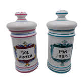2 Cotoflex Pharmacy Jars