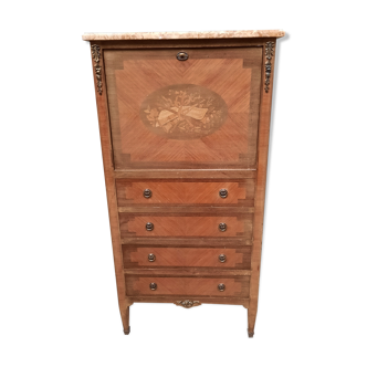 Secretary in Louis XVI style marquetry