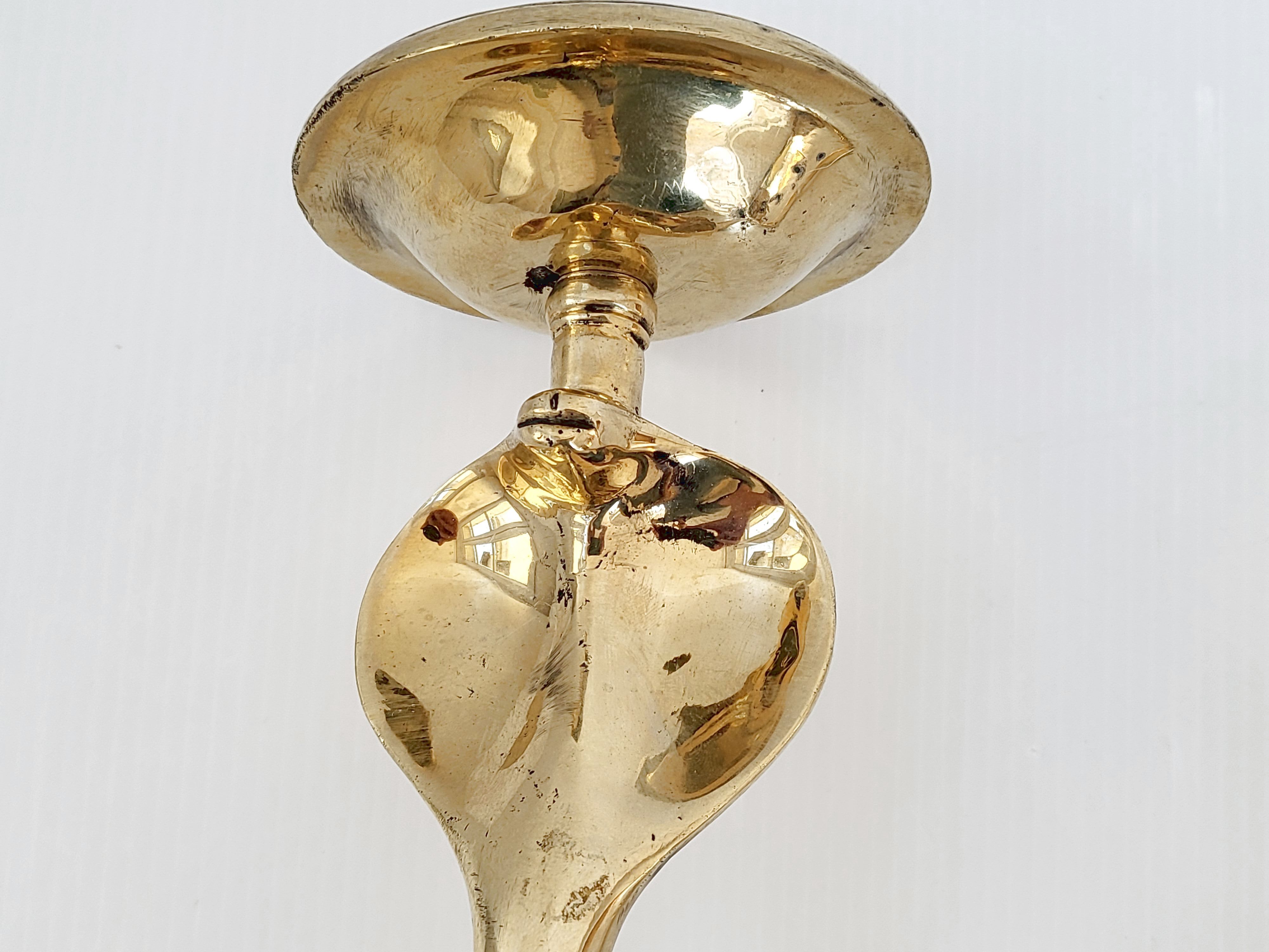 Ensemble de bougeoirs muraux vintage 1970