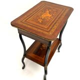 Side table with Napoleon III marquetry