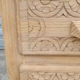 Breton chest of drawers in solid oak