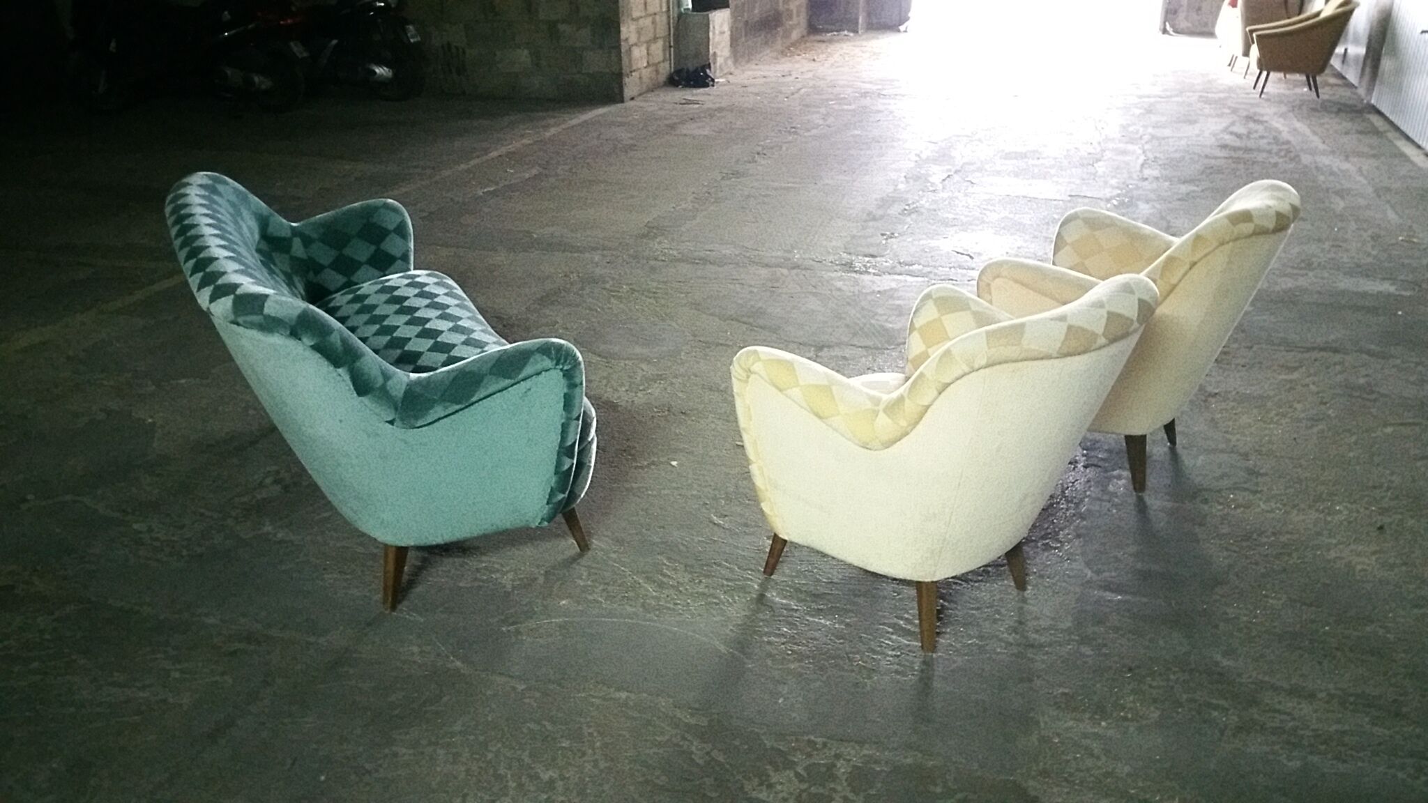 Organic year 50-60 club chairs pair
