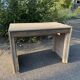 Desk in cream and blue patinated pine