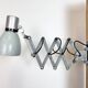 Industrial Grey Scissor Wall Lamp, 1960s