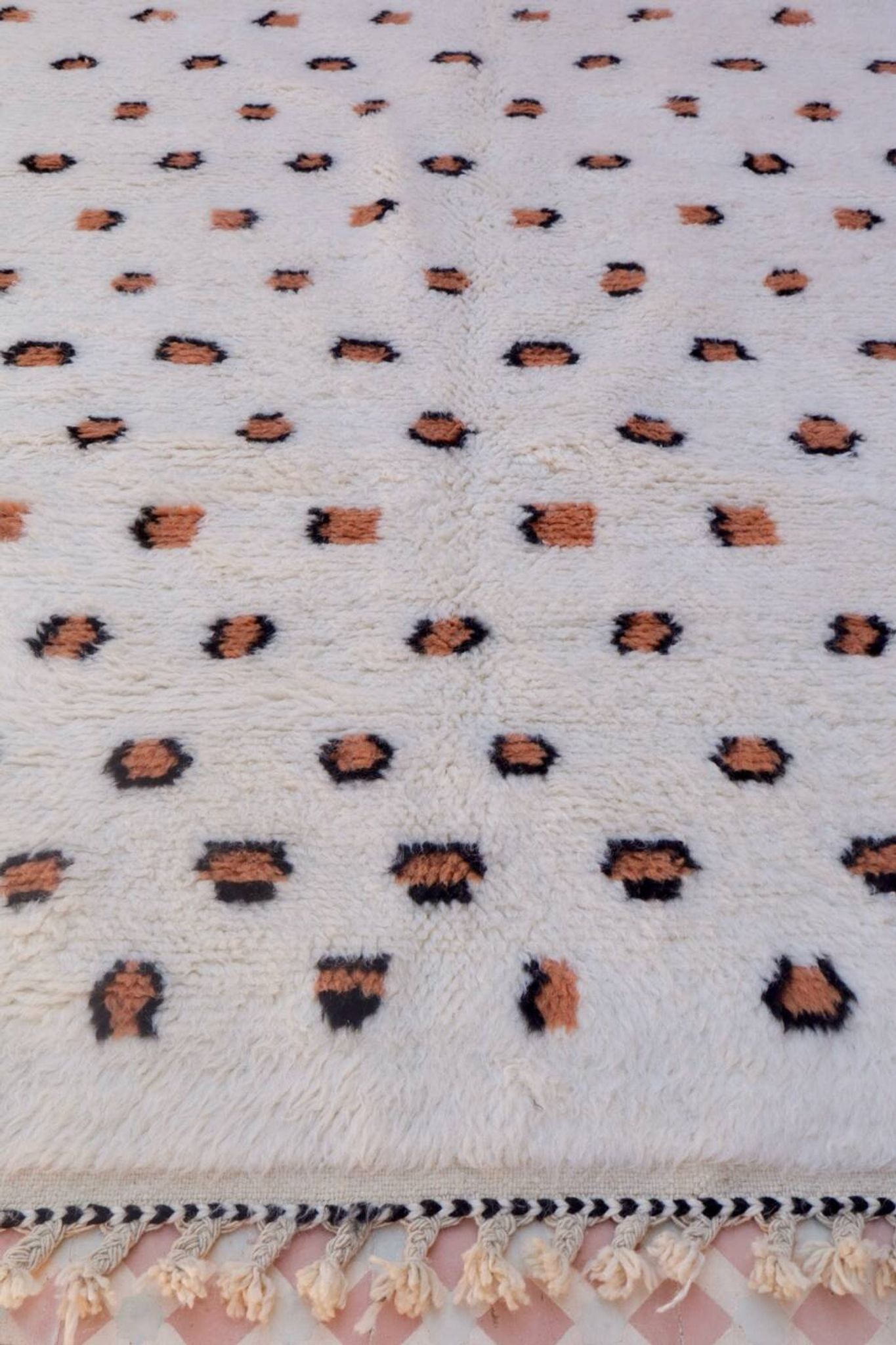 Tapis berbère léopard fait-main
