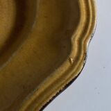 Glazed earthenware country dish with fluting, Provence 1950.