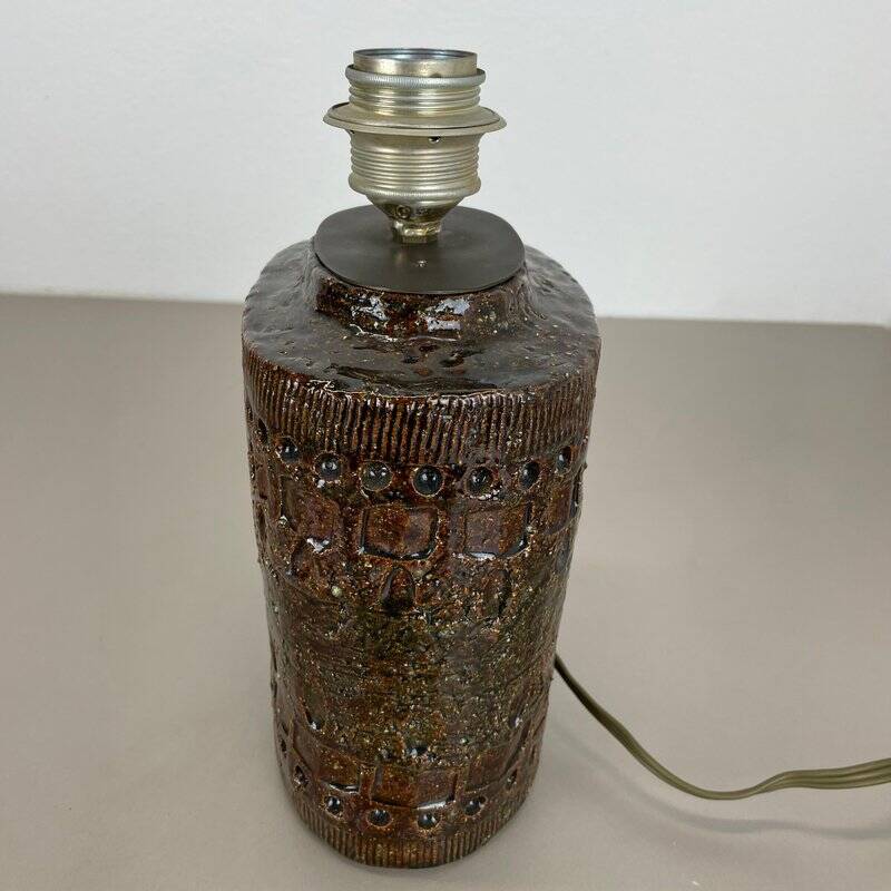 Large ceramic table lamp by Bitossi, 1970s