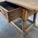 Vintage wooden bobbin console / side table