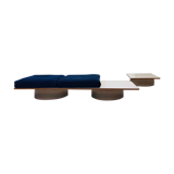 Ensemble de salon bois et altuglas 1970