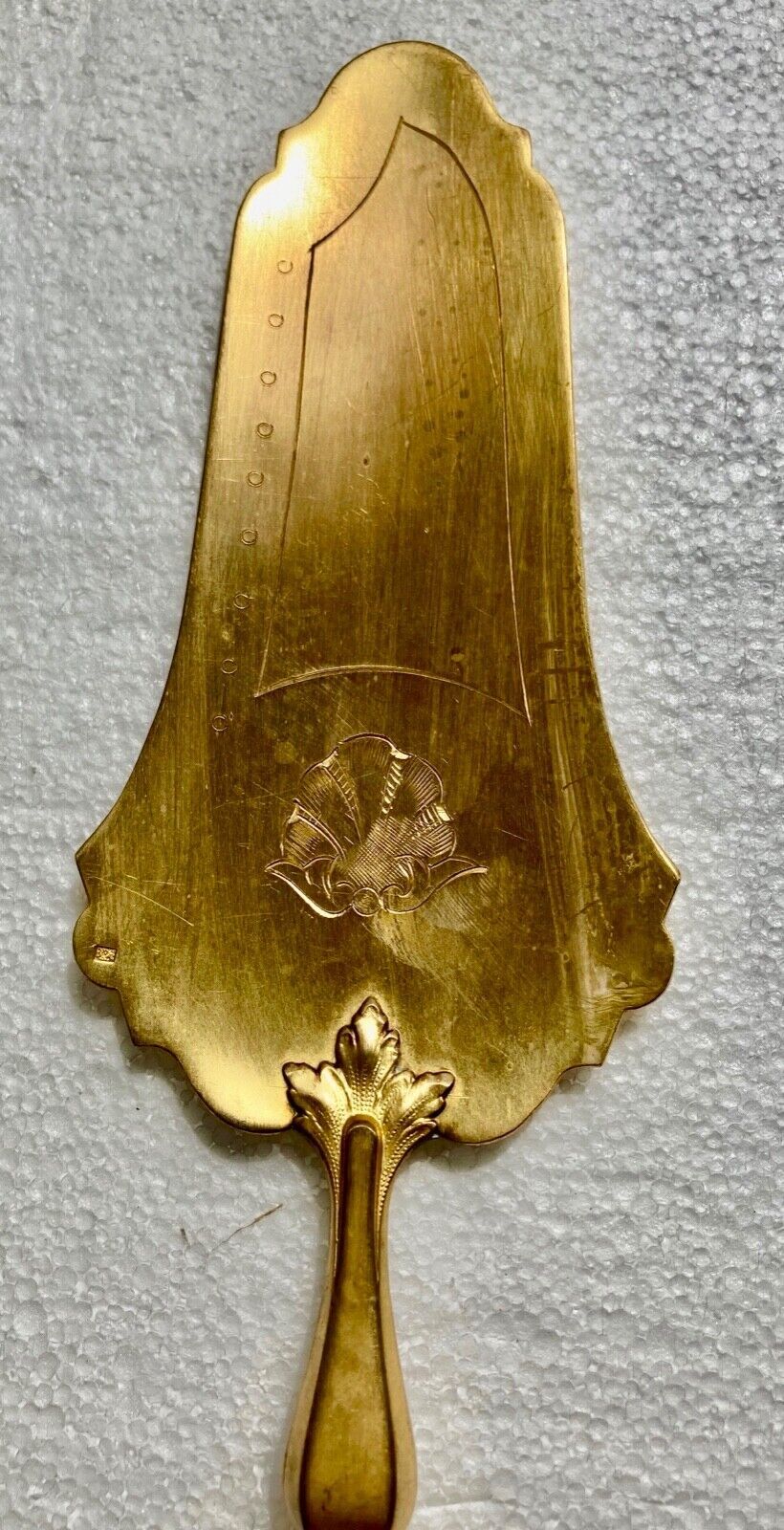 Minerva punch solid silver cake shovel - art deco - N°3