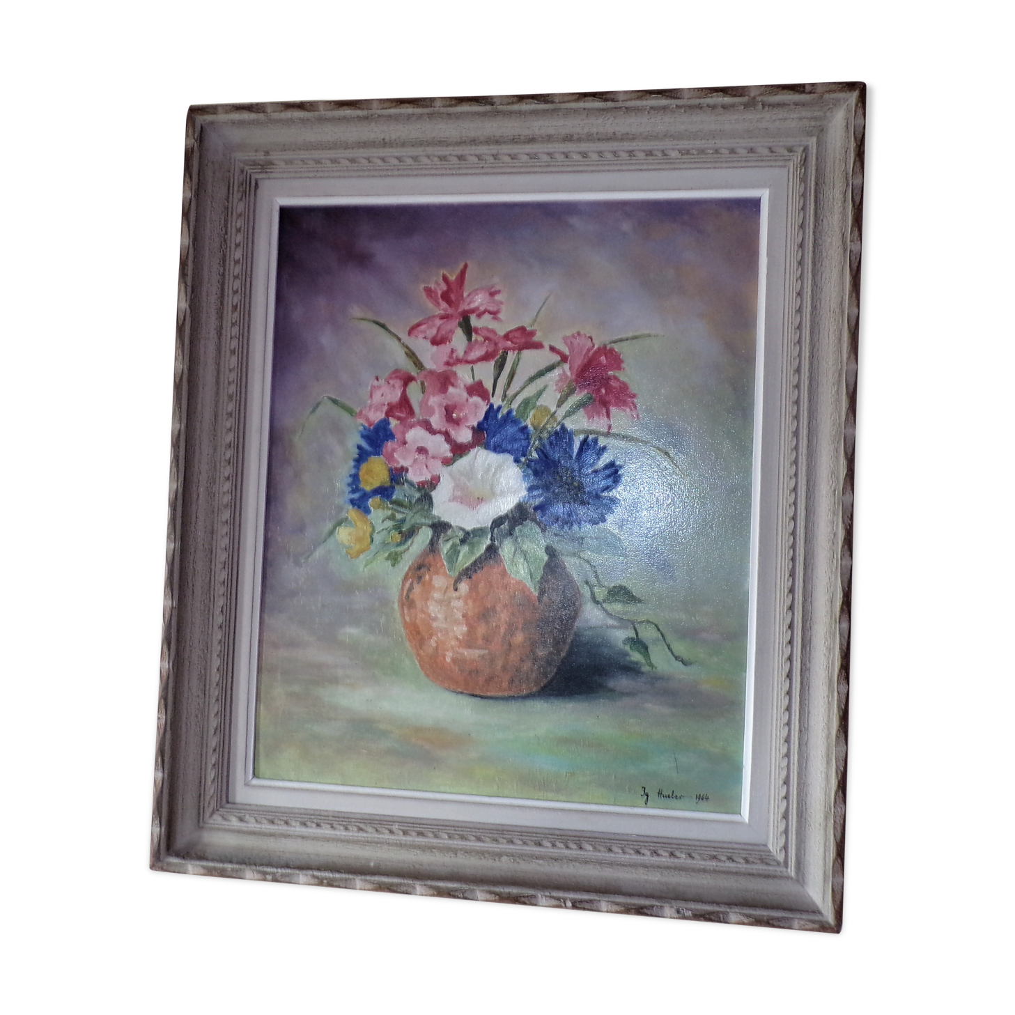 Oil on still life panel