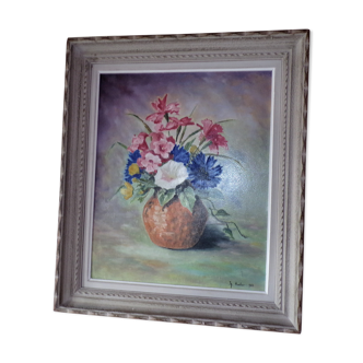 Oil on still life panel