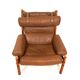 Arne Norell Inca chair with ottoman for Norell AB