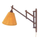 Scandinavian Teak and Hemp Scissors Wall Lamp by Ib Fabiansen for Fog & Mørup, 1950s