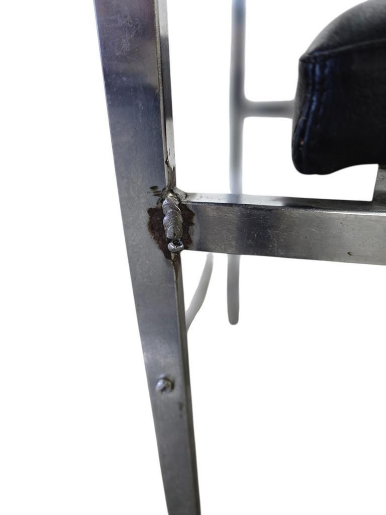 Set of 4 vintage chrome chairs / dining chairs