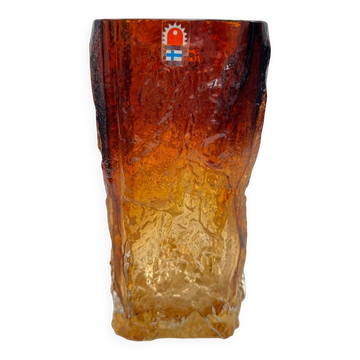 Vase en verre Kumela Kat Blomqvist Riihimaki