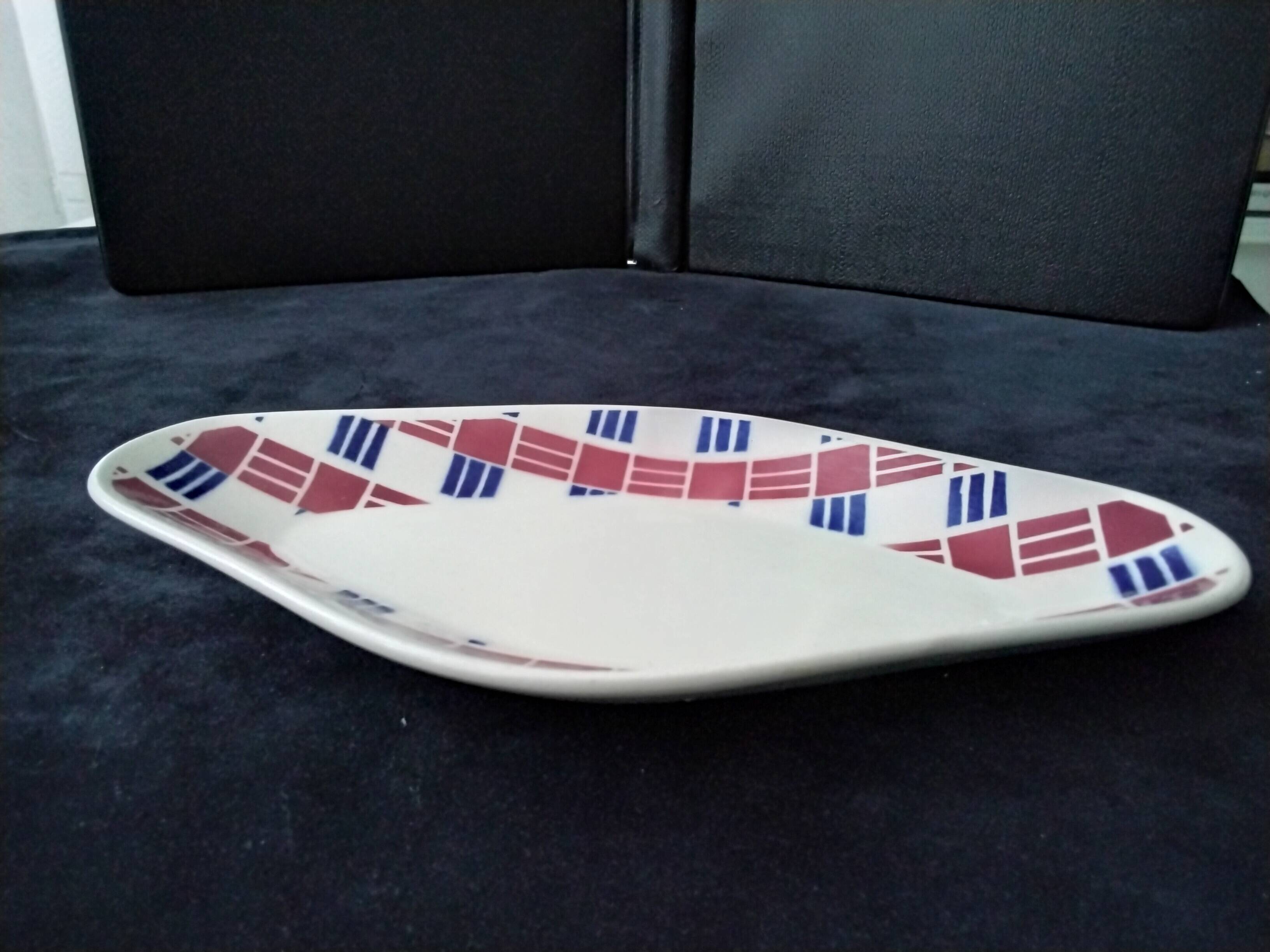 Ravier in Saint Amand earthenware Art Deco style