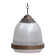 Large Two Part Holophane Style Mid-Century Pendant Light