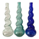 Vintage twisted Italian Empoli bottles