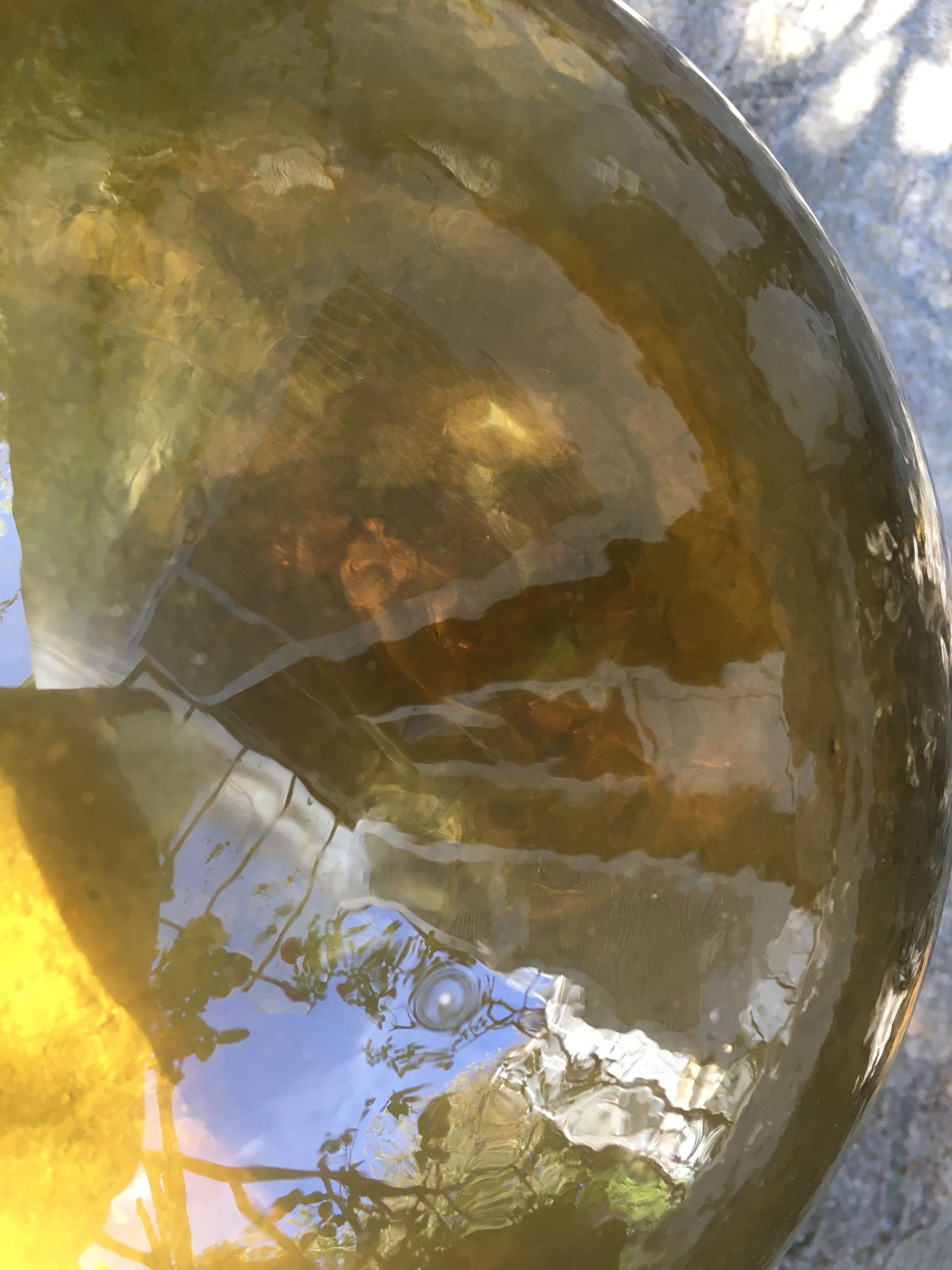 Amber color demijohn 10l