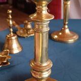 Bronze candlestick or torch holder from the Louis XIV period, France, 17th century.