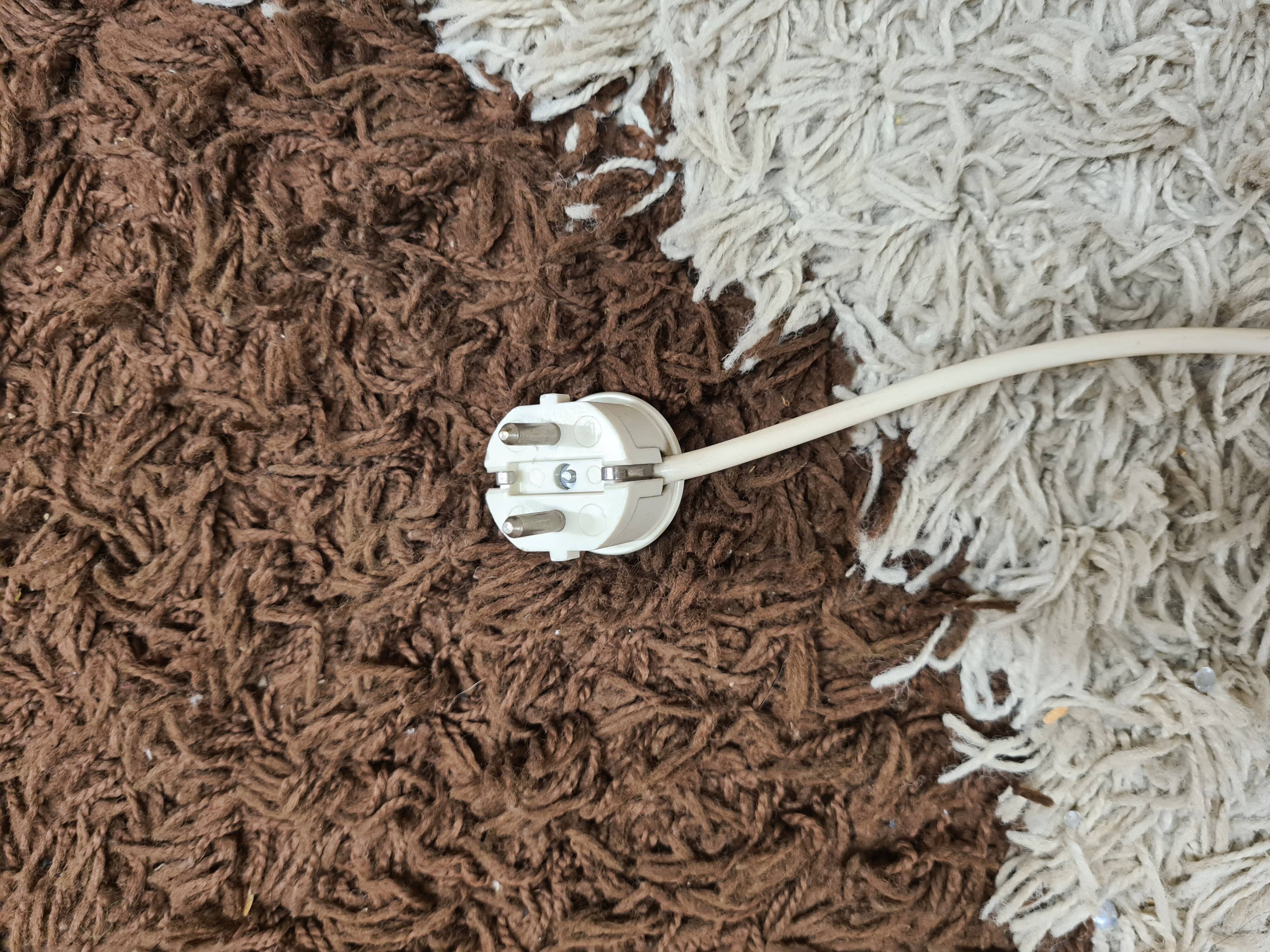 Lampe cordage vintage, années 60