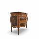 Wooden bedroom suite with inlays in mid-century Italian style, by Pacifici Prete, Rome.