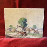 Small painting from the end of the 19th century