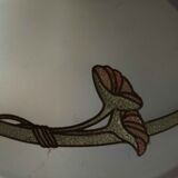 Art nouveau opaline pendant lamp