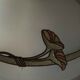 Suspension opaline art nouveau