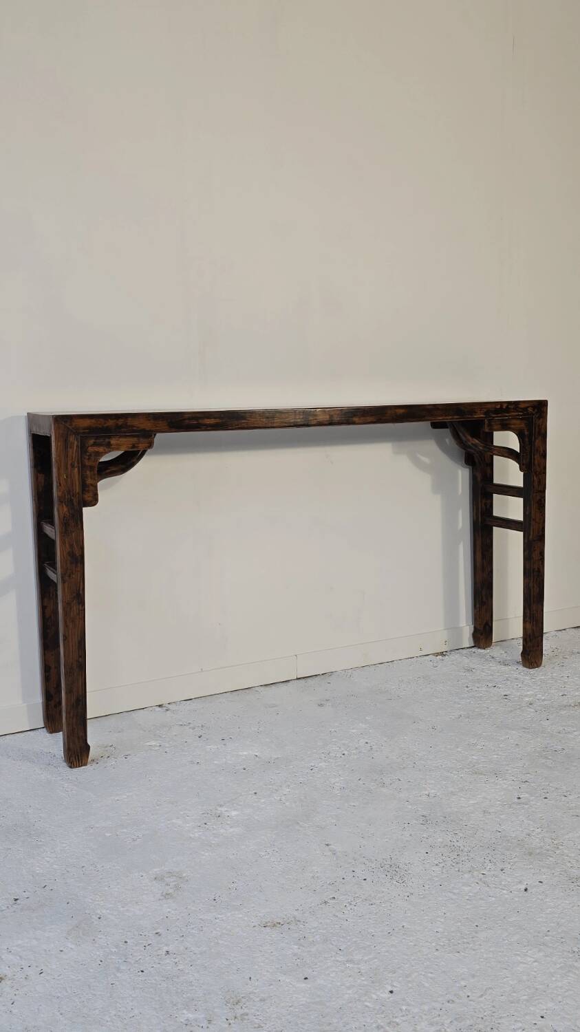 Console en bois, Chine début XXème