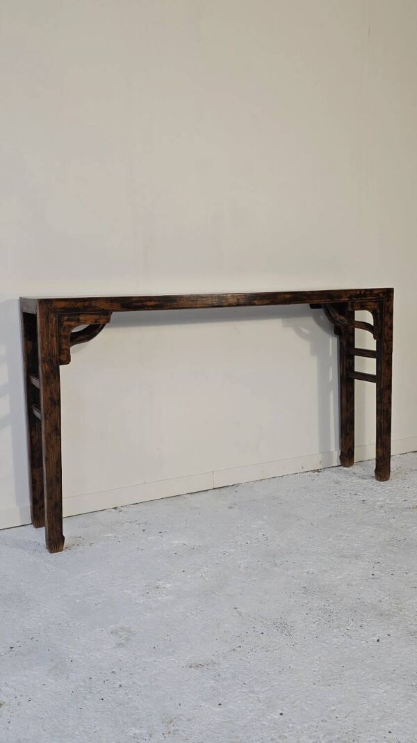 Console en bois, Chine début XXème