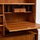Mid-Century Teak Highboard with Sculpted Legs, Storage and Glass Shelf, 1960s