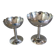 2 stainless steel ice cream cups